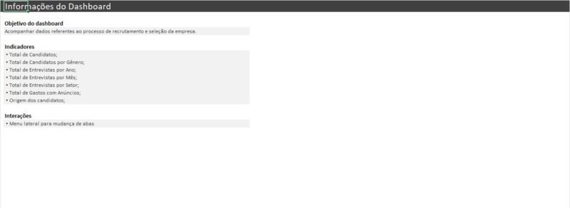 Dashboard Excel – Processo Seletivo Recrutamento e Seleção - Image 4
