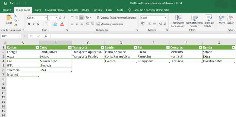 Dashboard Finanças Pessoais - Excel - Image 5