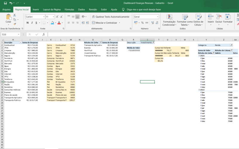Dashboard Finanças Pessoais - Excel - Image 3